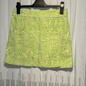 Green Patterned Women's Skirt